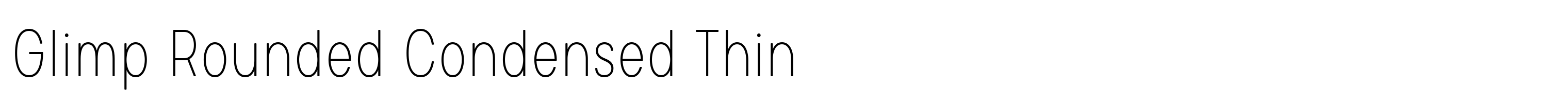 Glimp Rounded Condensed Thin